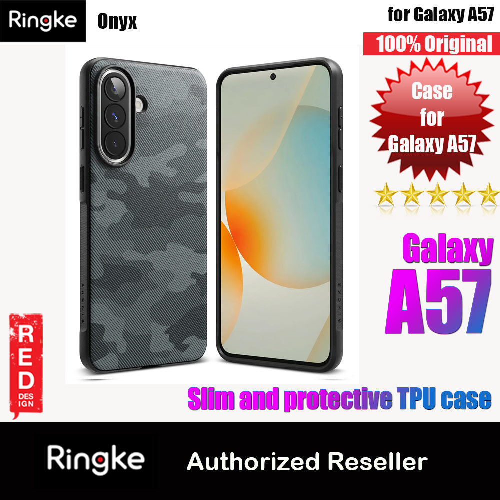 Ringke Onyx Slim TPU Protection Case for Samsung Galaxy A57 (Camo Black)