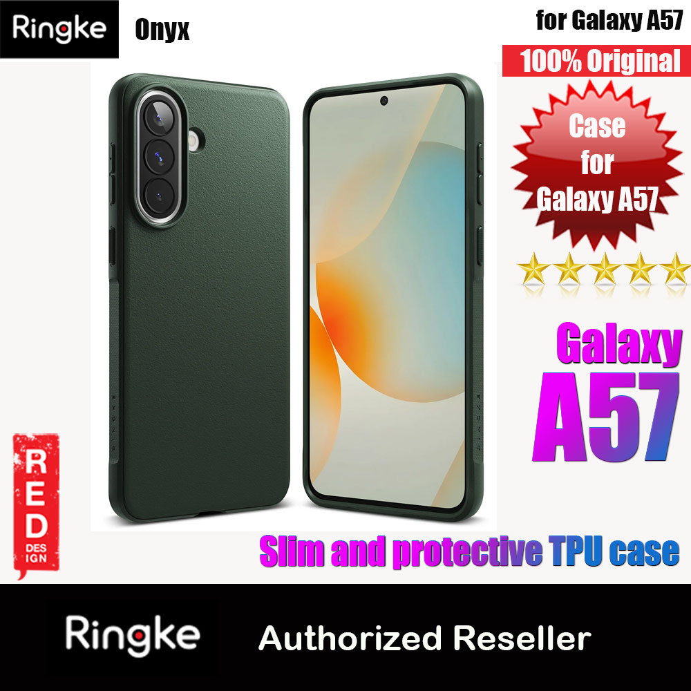 Ringke Onyx Slim TPU Protection Case for Samsung Galaxy A57 (Dark Green)