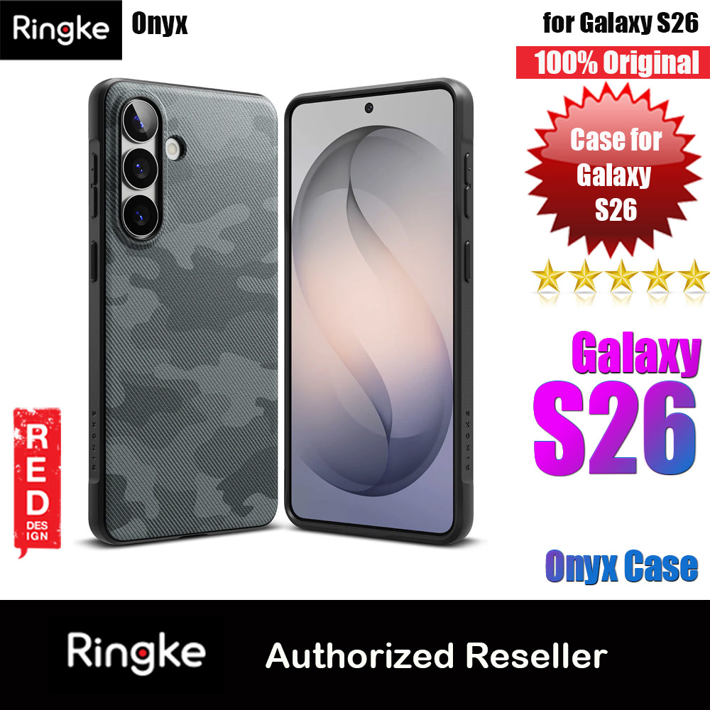 Ringke Onyx Slim TPU Protection Case for Samsung Galaxy S26 (Camo Black)