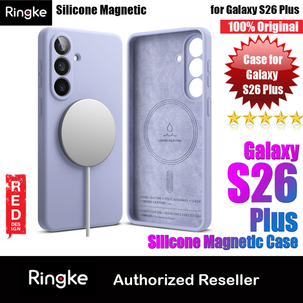 Ringke Silicone Magnetic Soft Protection Case for Samsung Galaxy S26 Plus (Lavender)