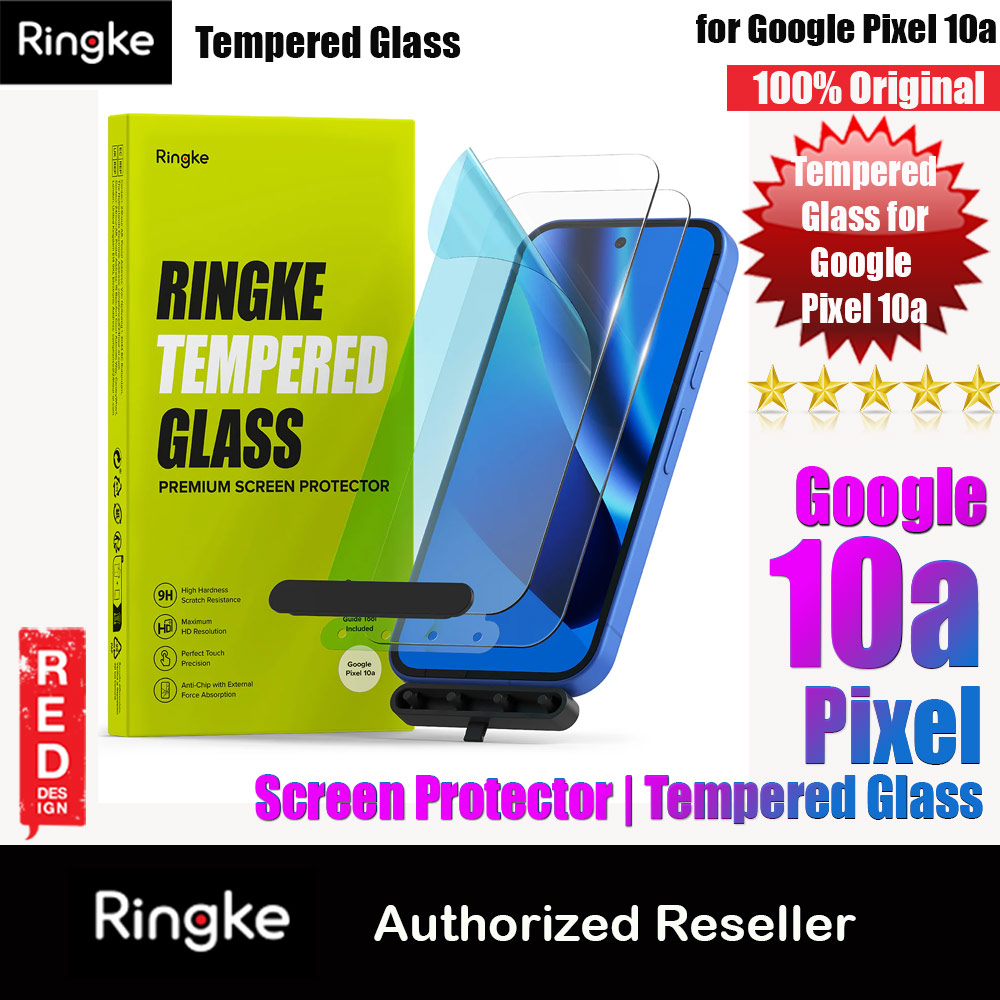 Ringke Easy Slide Tempered Glass Screen Protector for Google Pixel 10a (Clear) 2pcs