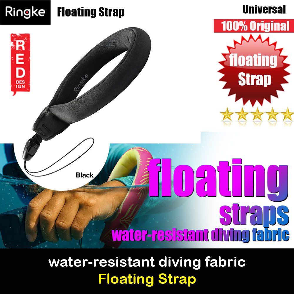 Ringke Your device will stay floating with our Ringke Floating Strap (Black)