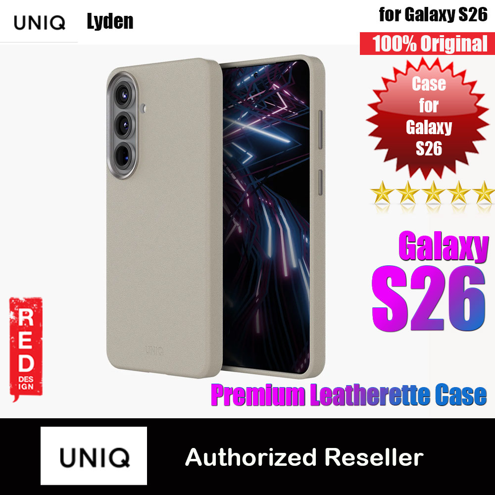 Uniq Lyden Vegan Leather MagClick Charging Case for Samsung Galaxy S26 (Clay)