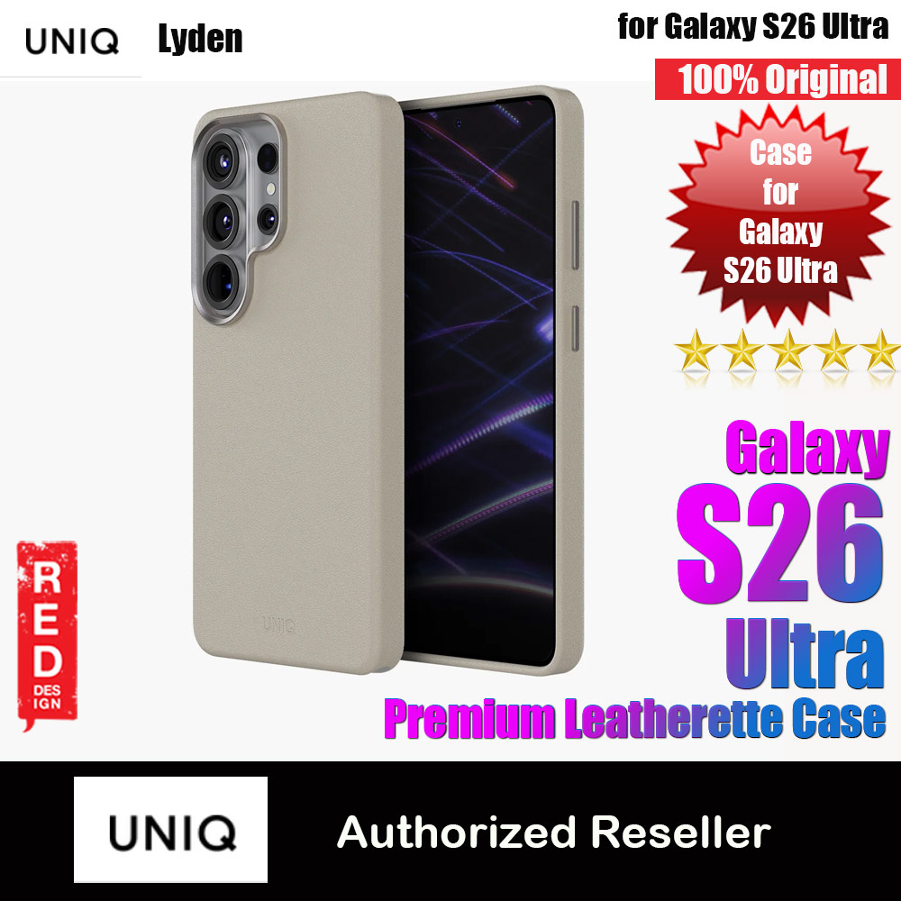 Uniq Lyden Vegan Leather MagClick Charging Case for Samsung Galaxy S26 Ultra (Clay)