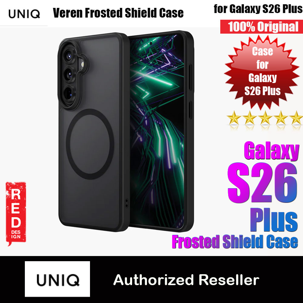 Uniq Hybrid Veren with MagClick Charging Matte Frosted Case for Samsung Galaxy S26 Plus (Smoky Frost)