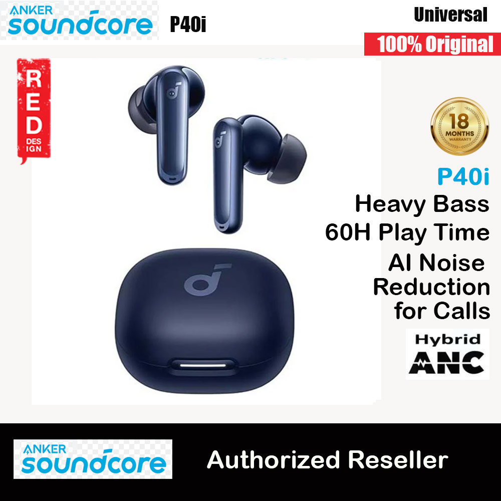 Anker Soundcore P40i Wireless Earbuds With Noise Cancelling Adaptive Heavy Bass 60H Playtime (Blue)