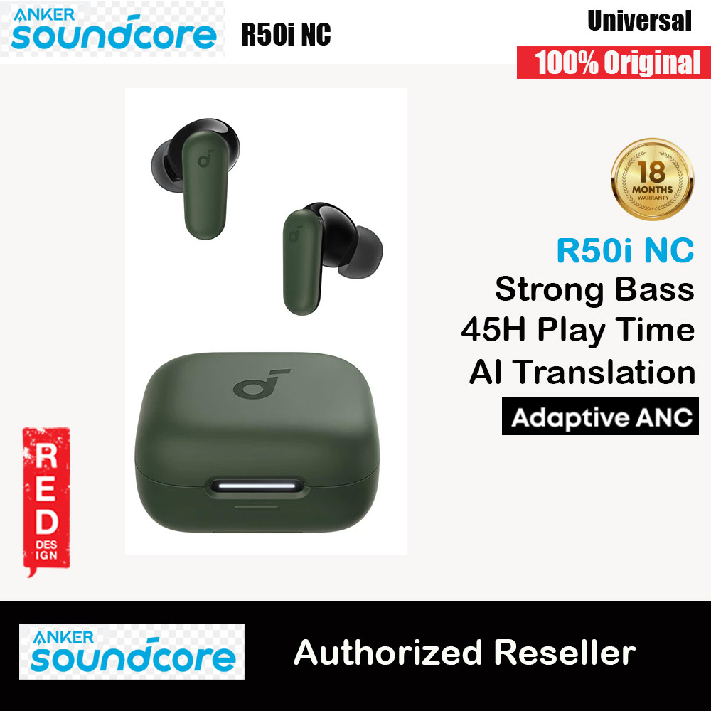 Soundcore by Anker R50i NC Earbuds Adaptive ANC Bluetooth 5.4 TWS 45Hours Long Play Time Headsets A3959 (Green)