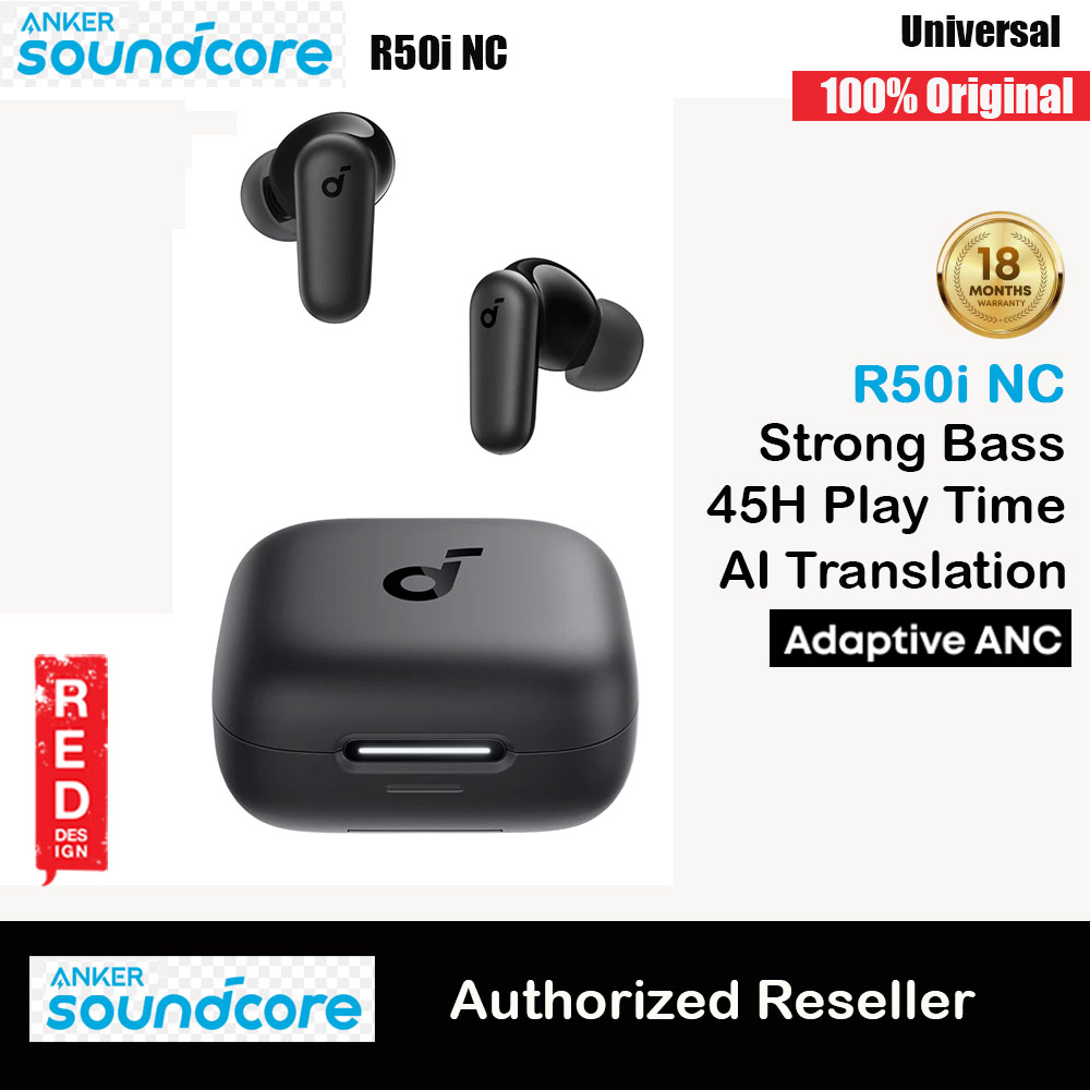 Soundcore by Anker R50i NC Earbuds Adaptive ANC Bluetooth 5.4 TWS 45Hours Long Play Time Headsets A3959 (Black)