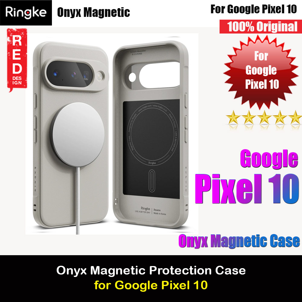 Ringke Onyx Magnetic Slim TPU Protection Case for Google Pixel 10 (Warm Gray)