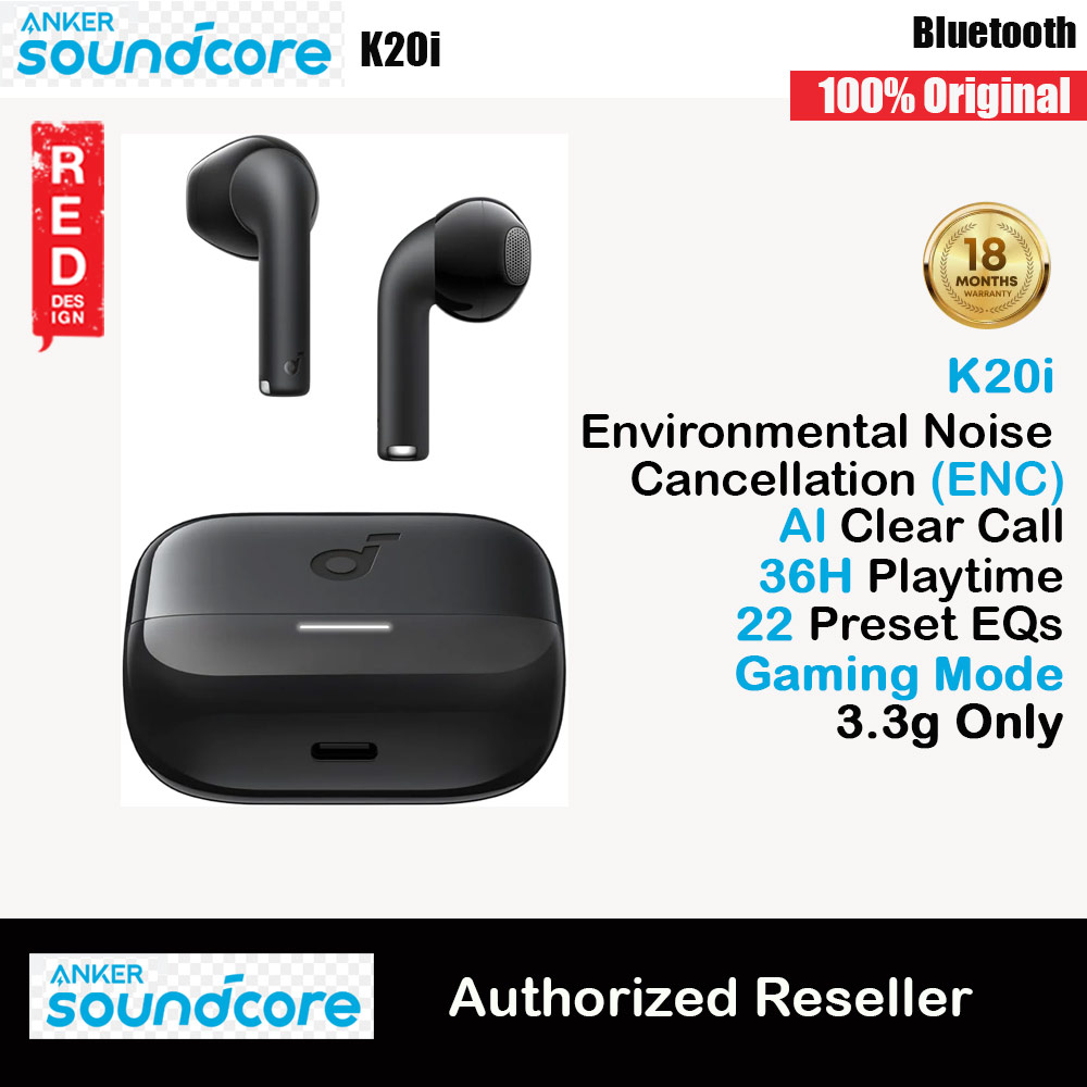 Soundcore by Anker K20i In Ear TWS wireless earbuds 36 Hours Playtime AI Clear Call (Black)