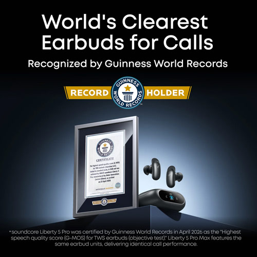 Soundcore Anker Liberty 5 Pro Guinness World Record TWS Earbuds Earphone