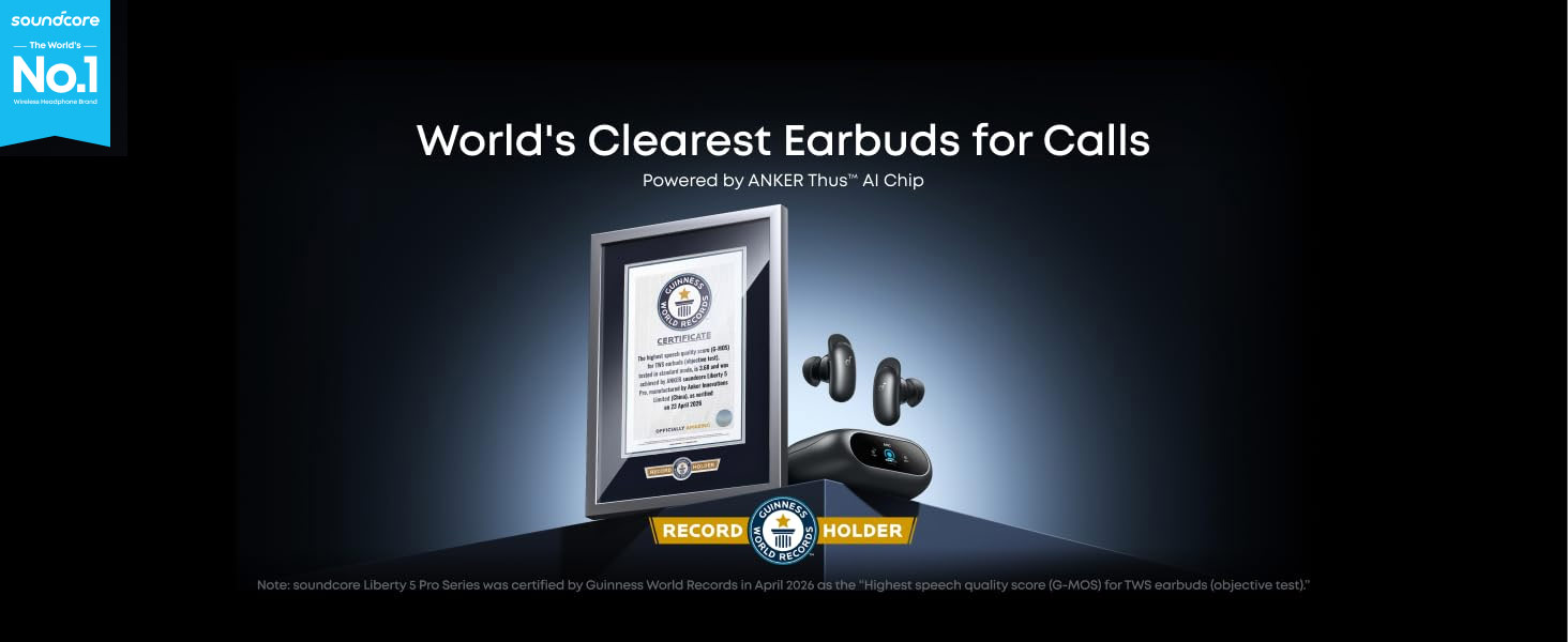 Soundcore Anker Liberty 5 Pro Guinness World Record TWS Earbuds Earphone