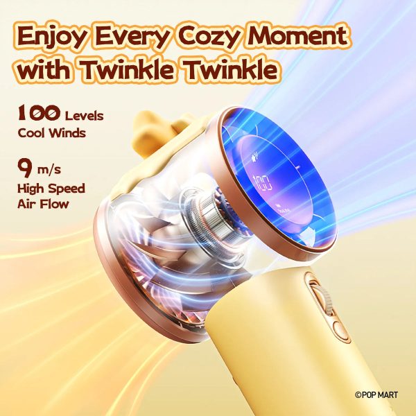 JISULIFE X POPMART X Twinkle Series Handheld Fan Gift Box | 100 Speed Portable Turbo Fan 9m/s | Limited Edition Set