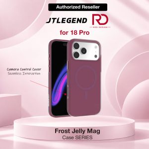 JTLEGEND Frost Jelly Mag Case for iPhone 18 Pro - Berry Wine