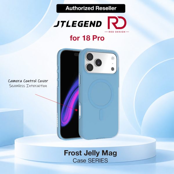 JTLEGEND Frost Jelly Mag Case for iPhone 18 Pro - Light Blue