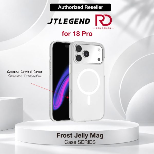 JTLEGEND Frost Jelly Mag Case for iPhone 18 Pro - Polar White