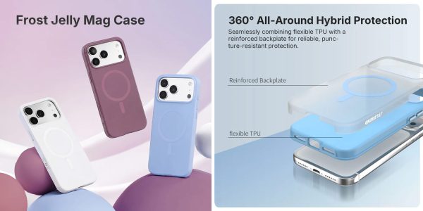 JTLEGEND Frost Jelly Mag Case for iPhone 18 Pro Max - Light Blue