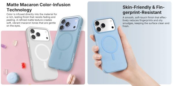JTLEGEND Frost Jelly Mag Case for iPhone 18 Pro Max - Light Blue