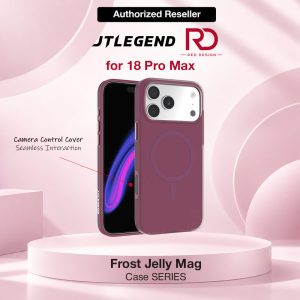 JTLEGEND Frost Jelly Mag Case for iPhone 18 Pro Max - Berry Wine