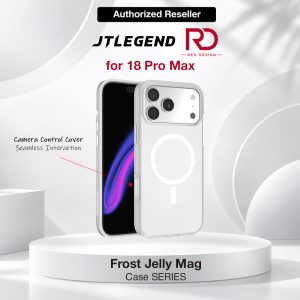 JTLEGEND Frost Jelly Mag Case for iPhone 18 Pro Max - Polar White