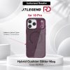 JTLEGEND Hybrid Cusion Glitter Mag Case for iPhone 18 Pro - Crystal Berry Wine