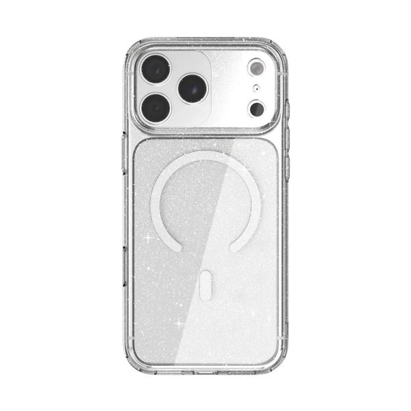 JTLEGEND Hybrid Cusion Glitter Mag Case for iPhone 18 Pro Max - Crystal