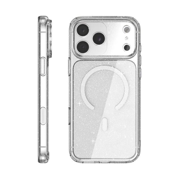 JTLEGEND Hybrid Cusion Glitter Mag Case for iPhone 18 Pro Max - Crystal