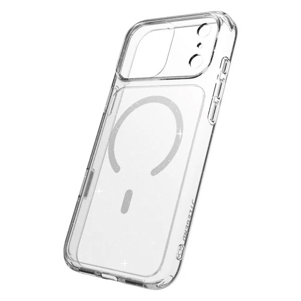 JTLEGEND Hybrid Cusion Glitter Mag Case for iPhone 18 Pro Max - Crystal