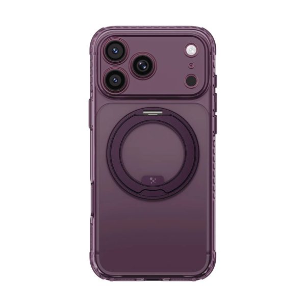 Amazingthing TITAN PRO MagSpin Magnetic Kickstand Case with X-CUSHION PRO Protection for iPhone 18 Pro Max 6.9 - Purple