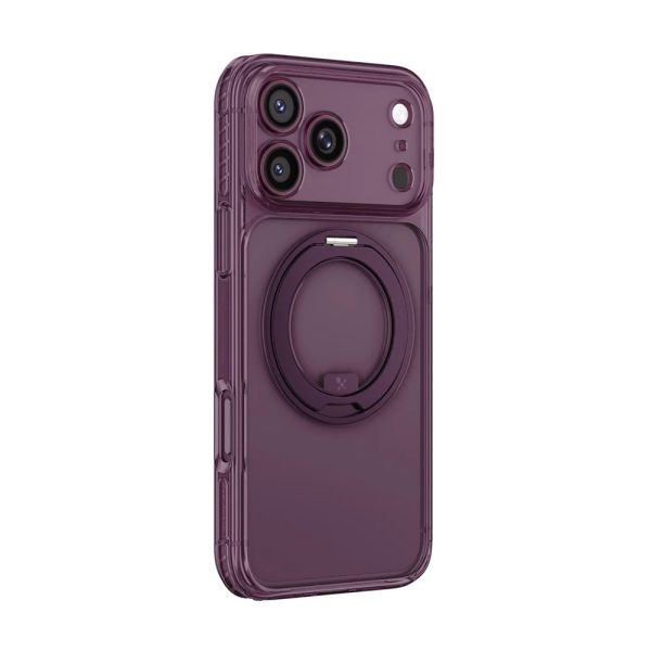 Amazingthing TITAN PRO MagSpin Magnetic Kickstand Case with X-CUSHION PRO Protection for iPhone 18 Pro Max 6.9 - Purple