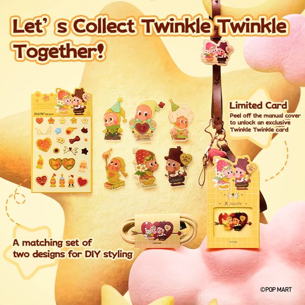 JISULIFE X POPMART X Twinkle Series Handheld Fan Gift Box | 100 Speed Portable Turbo Fan 9m/s | Limited Edition Set