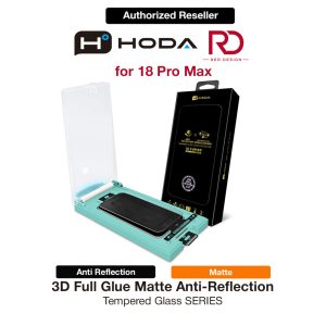 Hoda 3D Anti Reflection Matte Tempered Glass Screen Protector for iPhone 18 Pro Max Dust Free Helper included - Matte
