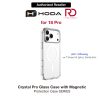 Hoda Crystal Pro Case with Military Standard MagSafe Enhanced with PureSurface TM with Camera Button for iPhone 18 Pro - Clear