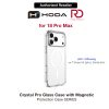 Hoda Crystal Pro Case with Military Standard MagSafe Enhanced with PureSurface TM with Camera Button for iPhone 18 Pro Max - Clear