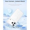 Hoda Crystal Pro Case with Military Standard MagSafe Enhanced with PureSurface TM with Camera Button for iPhone 18 Pro - ClearBlack