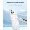Hoda Crystal Pro Case with Military Standard MagSafe Enhanced with PureSurface TM with Camera Button for iPhone 18 Pro - Clear