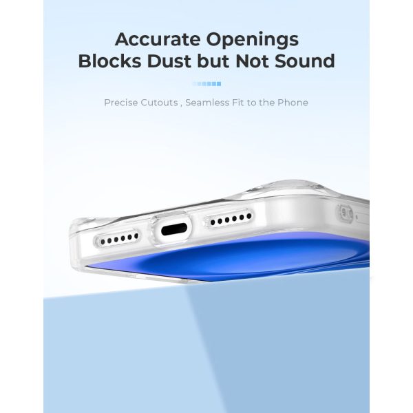 Hoda Crystal Pro Case with Military Standard MagSafe Enhanced with PureSurface TM with Camera Button for iPhone 18 Pro - ClearBlack