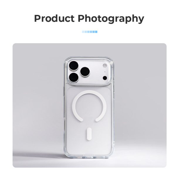 Hoda Crystal Pro Case with Military Standard MagSafe Enhanced with PureSurface TM with Camera Button for iPhone 18 Pro Max - Clear
