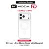 Hoda Crystal Ultra Case with Military Standard MagSafe  Pure Surface TM with Camera Button for iPhone 18 Pro - Clear