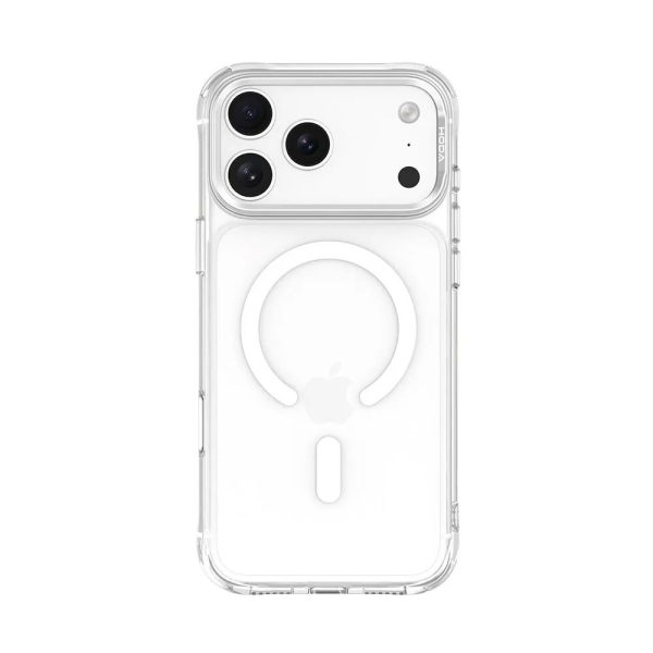 Hoda Crystal Ultra Case with Military Standard MagSafe  Pure Surface TM with Camera Button for iPhone 18 Pro - Clear