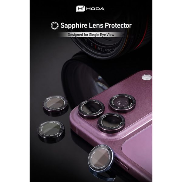 Hoda Sapphire Lens Protector (Monocular Like Design) for iPhone 18 Pro |18 Pro Max - Silver (3PCS)