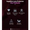 Hoda Sapphire Lens Protector (Monocular Like Design) for iPhone 18 Pro |18 Pro Max - Flamed Titanium (3PCS)
