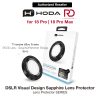 Hoda Sapphire Lens Protector (Monocular Like Design) for iPhone 18 Pro |18 Pro Max - Black (3PCS)