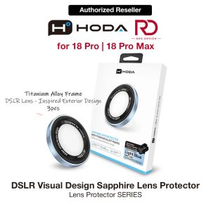 Hoda Sapphire Lens Protector (Monocular Like Design) for iPhone 18 Pro |18 Pro Max - Blue (3PCS)
