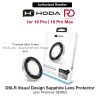 Hoda Sapphire Lens Protector (Monocular Like Design) for iPhone 18 Pro |18 Pro Max - Silver (3PCS)