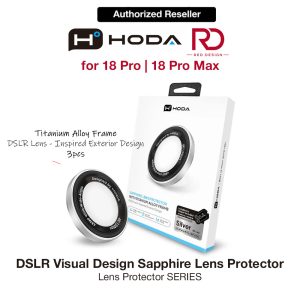 Hoda Sapphire Lens Protector (Monocular Like Design) for iPhone 18 Pro |18 Pro Max - Silver (3PCS)