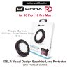 Hoda Sapphire Lens Protector (Monocular Like Design) for iPhone 18 Pro |18 Pro Max - Red (3PCS)
