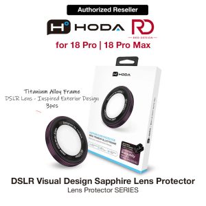 Hoda Sapphire Lens Protector (Monocular Like Design) for iPhone 18 Pro |18 Pro Max - Red (3PCS)