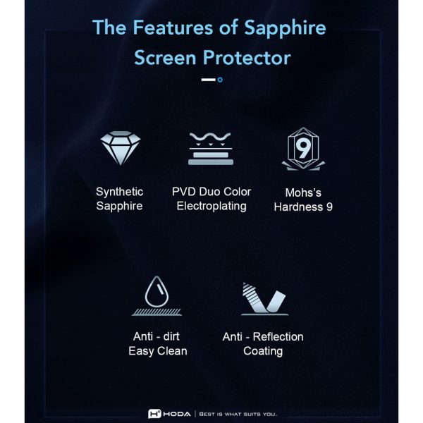 Hoda Sapphire Lens Protector for iPhone 18 Pro | 18 Pro Max with Helper - Silver Diamond (3 Lens)