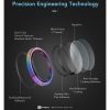 Hoda Sapphire Lens Protector for iPhone 18 Pro | 18 Pro Max with Helper - Flamed Titanium (3 Lens)